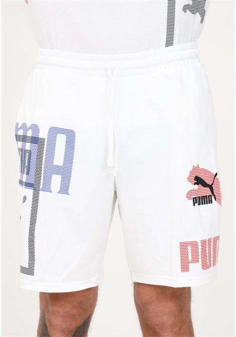 Shorts sportivo bianco da uomo Classic Gen PUMA | Shorts | 53819402