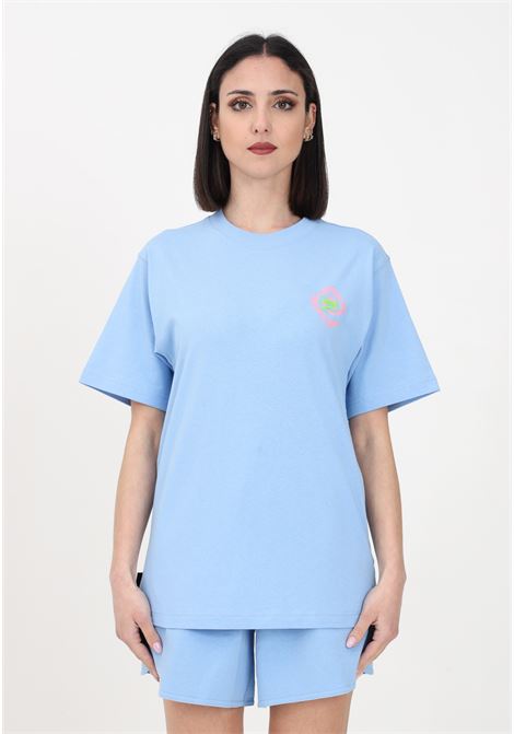 Light blue sports T-shirt for women with logo print on the chest PUMA | T-shirt | 53972493