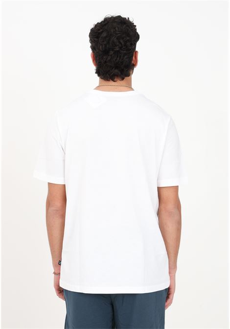T-shirt sportiva ESS+ 2 bianca da uomo con maxi stampa logo PUMA | T-shirt | 58675958