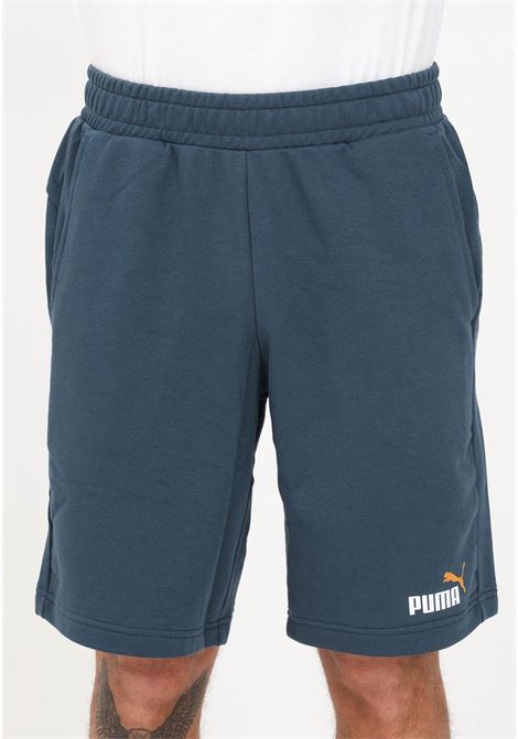 Shorts sportivo ESS Col 10'' blu da uomo con stampa logo PUMA | Shorts | 58676615