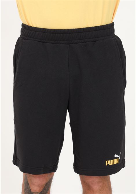 Shorts sportivo ESS Col 10'' nero da uomo con stampa logo PUMA | Shorts | 58676691