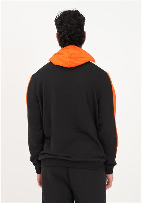 Men's black hoodie with different color blocks PUMA | 84742823