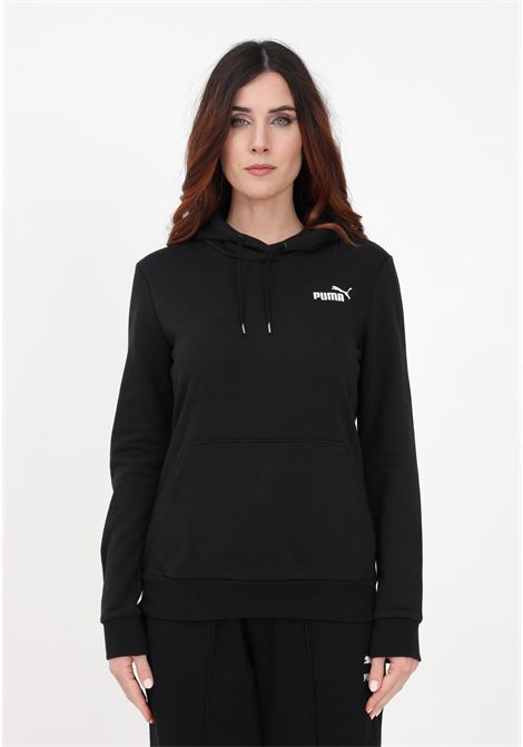Women's Essentials+ Emroidery Black Hoodie PUMA | Sweatshirt | 84833201