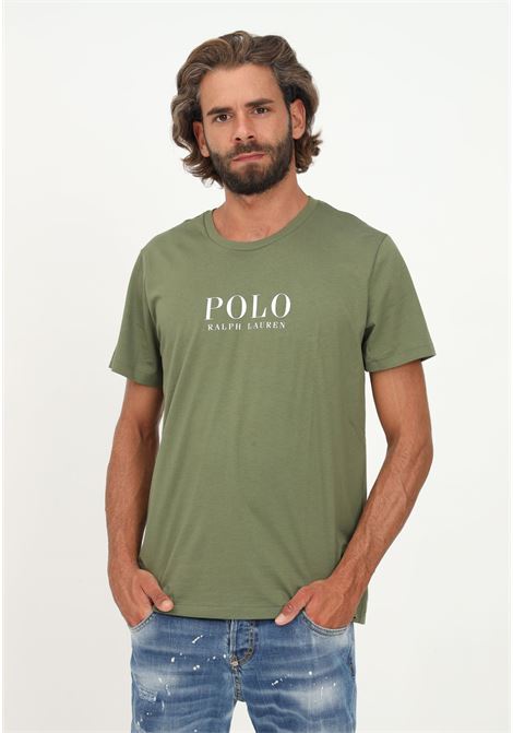 T-shirt casual verde da uomo con stampa logo RALPH LAUREN | T-shirt | 714862615009.