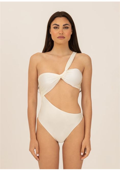Creamy white Kiley one-piece swimsuit for women RELEVE | Beachwear | KILEY06INTPANNA