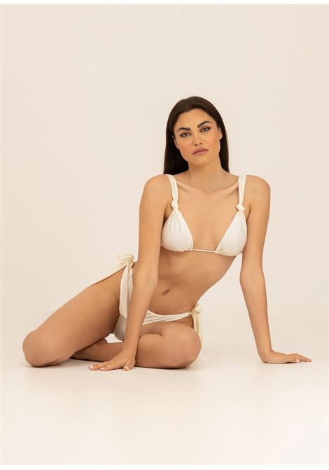 Creamy white Lorena bikini for women RELEVE | Beachwear | LORENA04PANNA