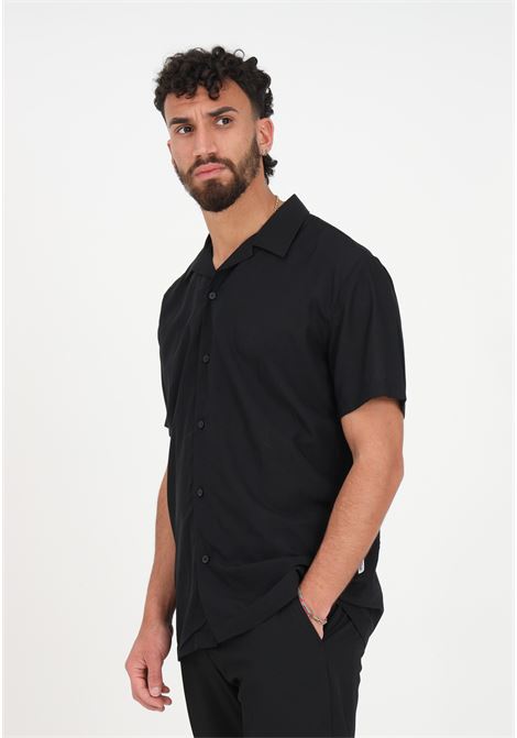 Men's black casual shirt SELECTED HOMME | Shirt | 16084639JET BLACK