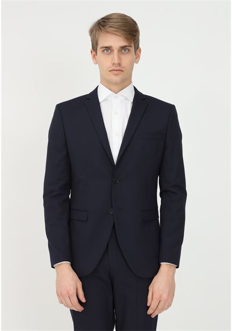 Blue men's jacket by selected with pockets on the front SELECTED HOMME | Blazer | 16051230NAVY BLAZER