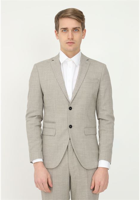 Elegant beige men's jacket SELECTED HOMME | Blazer | 16079926SAND