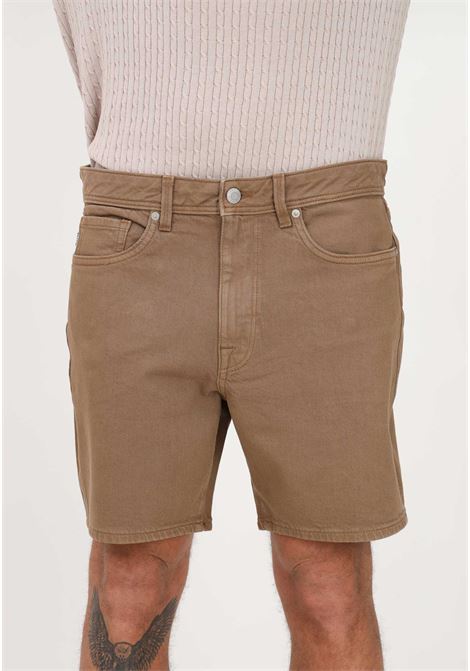 Brown casual shorts for men SELECTED HOMME | Shorts | 16088049CHINCHILLA