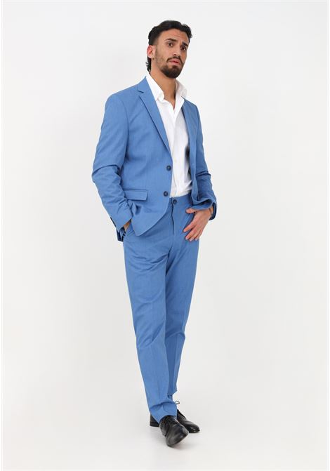 Elegant light blue trousers for men SELECTED HOMME | Pants | 16088564BRIGHT COBALT