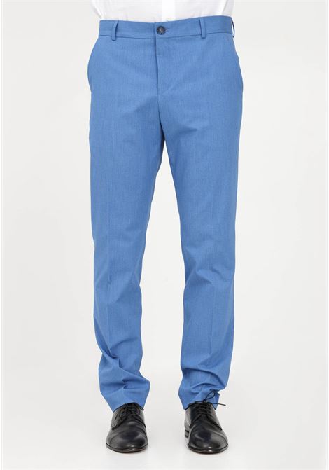 Elegant light blue trousers for men SELECTED HOMME | Pants | 16088564BRIGHT COBALT