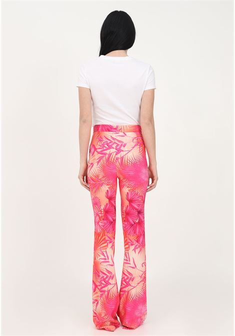 Pantalone casual multicolor da donna con fantasia tropicale SHIT | Pantaloni | SH23009SAMAZZONIA