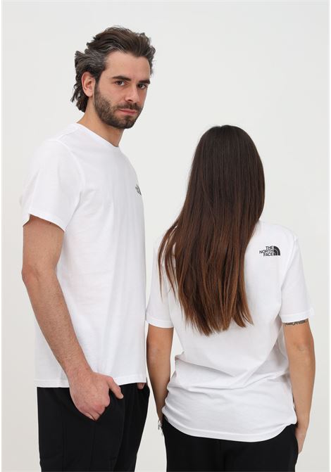 T-shirt casual bianca per uomo e donna con stampa logo THE NORTH FACE | T-shirt | NF0A2TX5FN41FN41