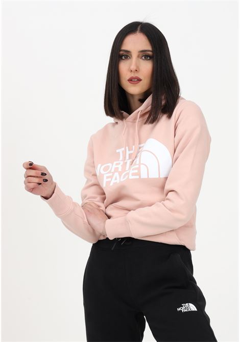 Pink sweatshirt for women with hood and maxi logo print THE NORTH FACE | NF0A4M7CLK61LK61