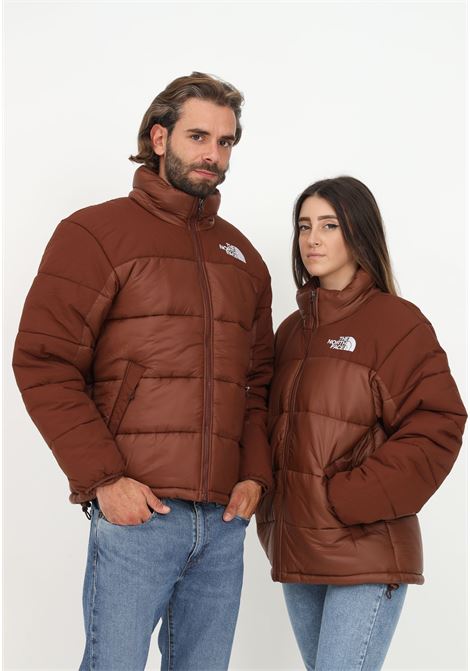 Brown bomber jacket for men and women with logo embroidery THE NORTH FACE | NF0A4QYZ6S216S21