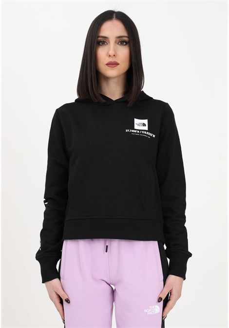 Women's black hooded sweatshirt embellished with logo print along the sleeve THE NORTH FACE | NF0A826GJK31JK31