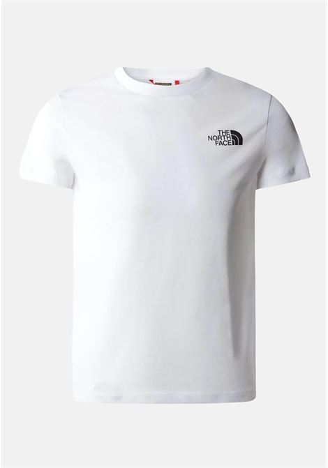 T-shirt casual bianca per bambino e bambina con stampa logo THE NORTH FACE | T-shirt | NF0A82EAFN41FN41