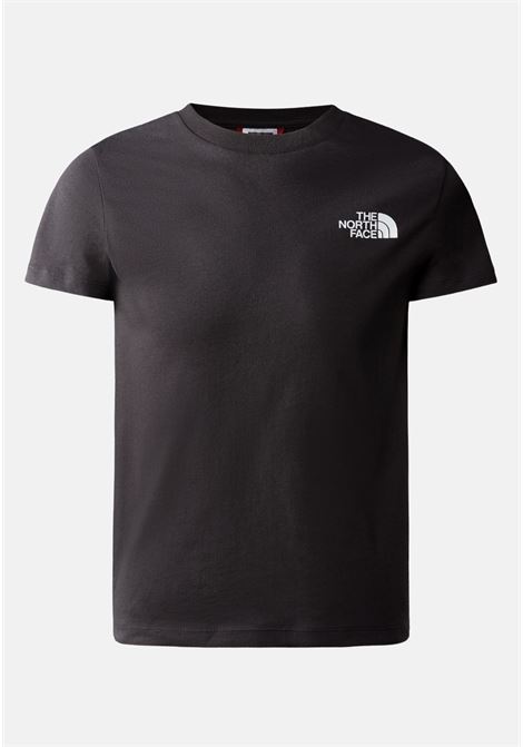 T-shirt casual nera per bambino e bambina con stampa logo THE NORTH FACE | T-shirt | NF0A82EAJK31JK31
