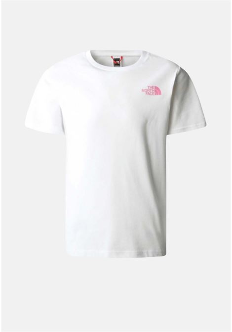T-shirt casual bianca da bambina con stampa logo THE NORTH FACE | T-shirt | NF0A82EBFN41FN41