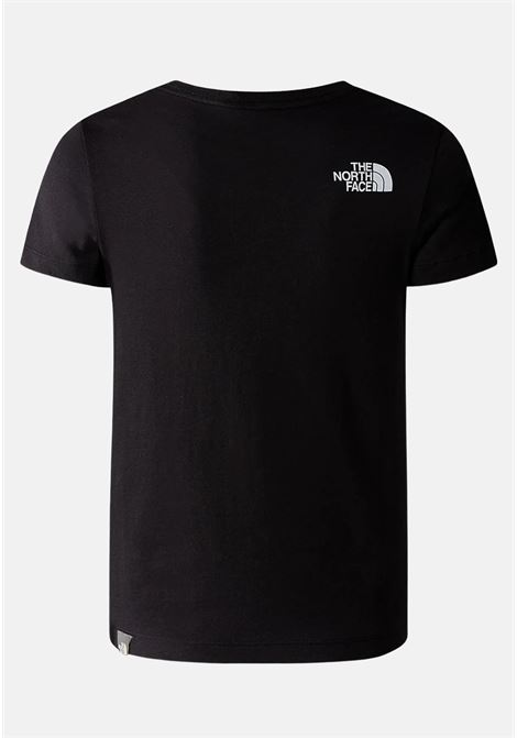 T-shirt casual nera per bambino e bambina con stampa logo THE NORTH FACE | T-shirt | NF0A82GHKY41KY41