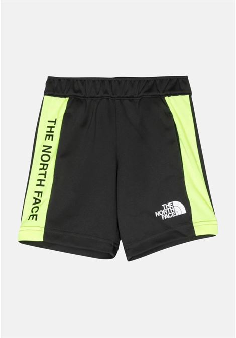 Shorts sportivi grigi da bambino con stampa logo e bande laterali a contrasto THE NORTH FACE | Shorts | NF0A82T30C510C51