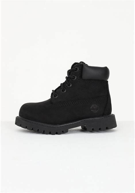 Black baby boot with embossed logo TIMBERLAND | Ankle boots | TB01280700110011