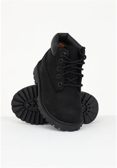 Black baby boot with embossed logo TIMBERLAND | Ankle boots | TB01280700110011