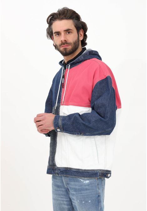 Men's denim jacket with color block design TOMMY HILFIGER | DM0DM156161BJ1BJ
