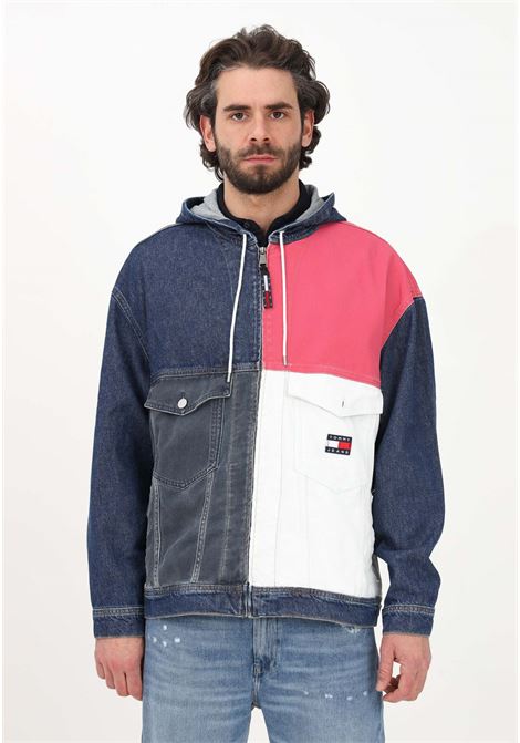 Men's denim jacket with color block design TOMMY HILFIGER | DM0DM156161BJ1BJ