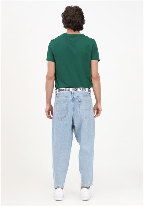 Jeans in denim da uomo con girovita logato TOMMY HILFIGER | Jeans | DM0DM156201AB1AB