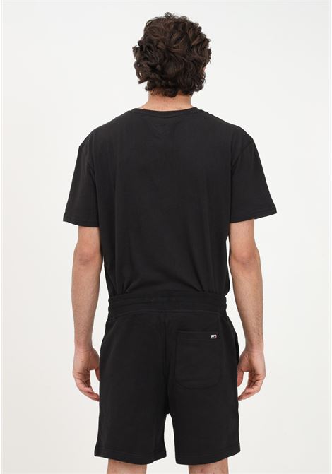 Shorts casual nero da uomo con ricamo logo TOMMY HILFIGER | Shorts | DM0DM16424BDSBDS