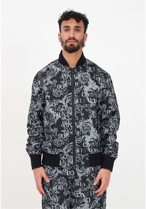 Men's black double-faced windbreaker VERSACE JEANS COUTURE | 74GASD17CQS51801