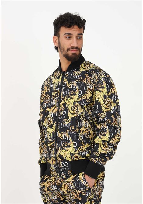 Men's black double-faced windbreaker VERSACE JEANS COUTURE | 74GASD17CQS51G89 899-948