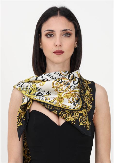 White scarf for women with Logo Couture print VERSACE JEANS COUTURE | Scarfs | 74HA7H02ZG151G03