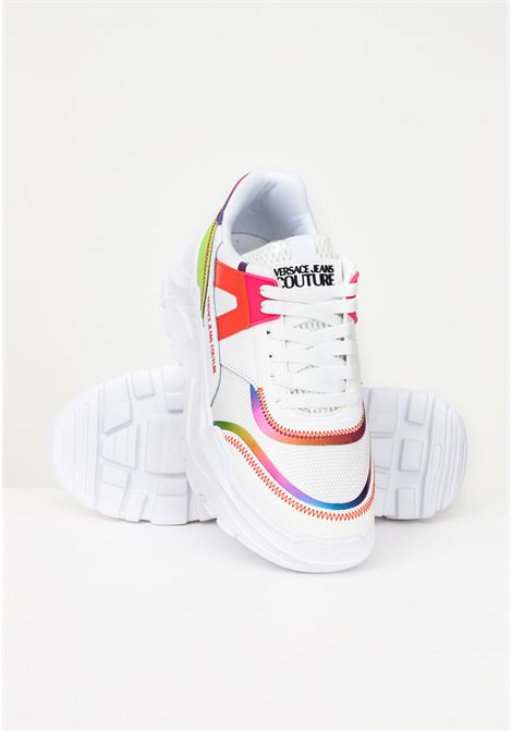 White Speedtrack casual sneakers for women VERSACE JEANS COUTURE | Sneakers | 74VA3SC4ZS673MD7