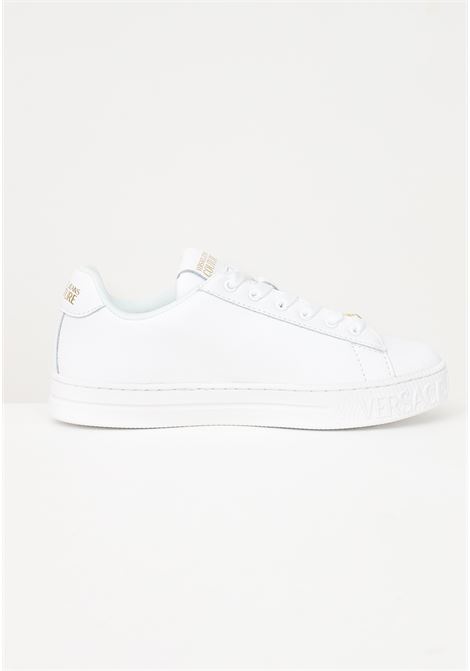 Court 88 V-Emblem white casual sneakers for women VERSACE JEANS COUTURE | Sneakers | 74VA3SK3ZP236G03