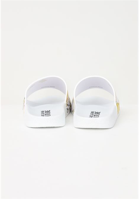 White slippers for women with Logo Couture print VERSACE JEANS COUTURE | slipper | 74VA3SQ3ZS631G03