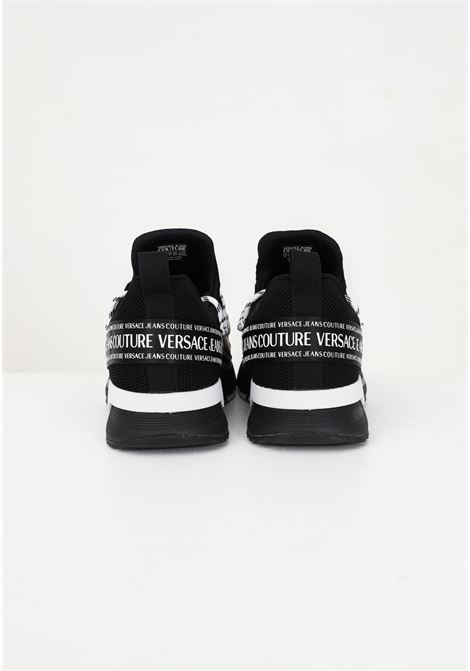 Dynamic black men's casual sneakers with logo VERSACE JEANS COUTURE | Sneakers | 74YA3SA3ZS446899