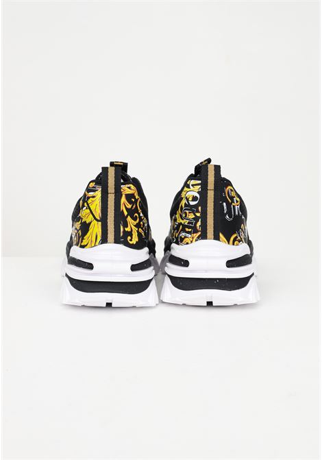 Men's black casual sneakers with Logo Couture print VERSACE JEANS COUTURE | Sneakers | 74YA3SI7ZS711G89
