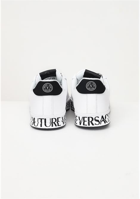 Sneakers casual bianche da uomo Court 88 con stampa logo laterale VERSACE JEANS COUTURE | Sneakers | 74YA3SK6ZP262003