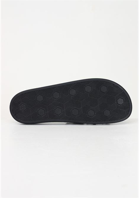Black men's slippers with contrasting logo VERSACE JEANS COUTURE | slipper | 74YA3SQ171352899