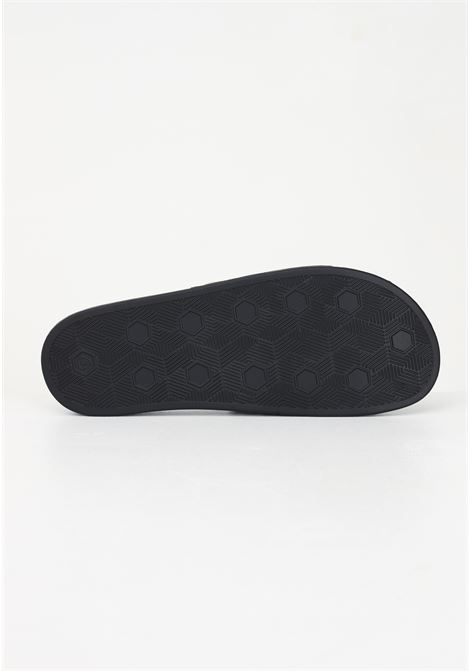Black slippers for men with Logo Couture print VERSACE JEANS COUTURE | slipper | 74YA3SQ4ZS631G89