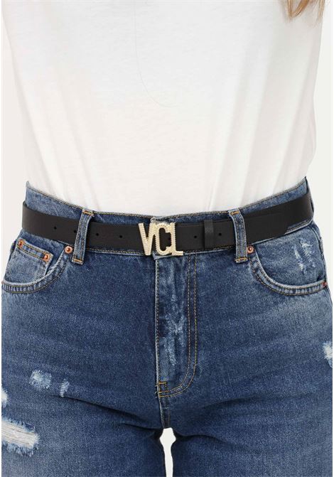 Cintura nera da donna con fibbia monogramma VCL VICOLO | Cinture | AE0007A99