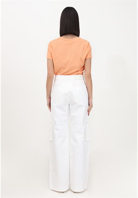 White denim women's cargo jeans VICOLO | Jeans | DE5079A02