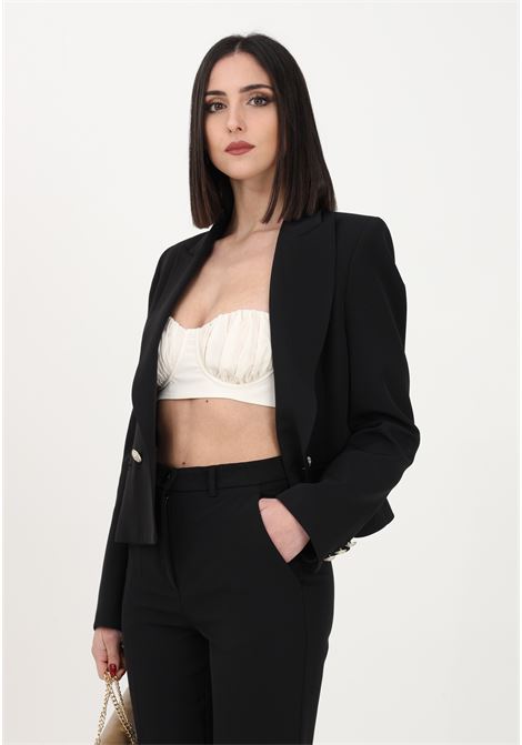 Black double-breasted jacket for women VICOLO | Blazer | TE0040A99