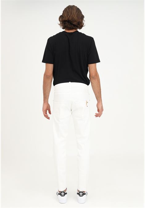 Straight fit men's white jeans YES LONDON | Jeans | XP3134PANNA