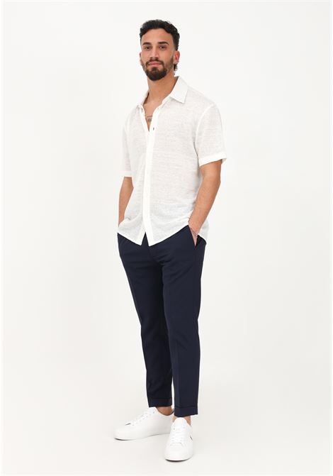 Elegant blue trousers for men YES LONDON | Pants | XP3163BLU