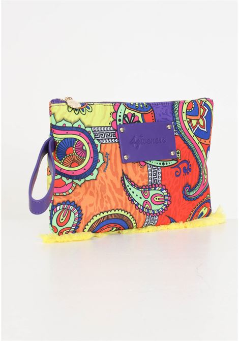 Women's clutch bag with capri cashmere pattern 4GIVENESS | Bags | FGAW3689200
