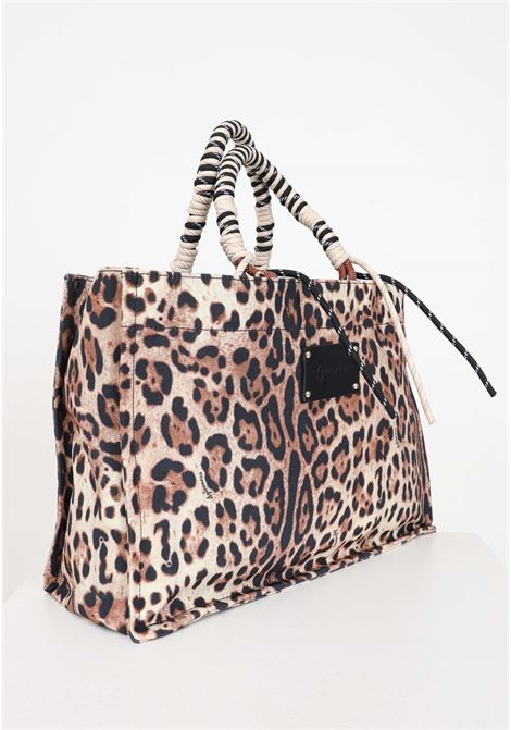 Women's spotted beach bag with rope handles 4GIVENESS | FGAW3718200